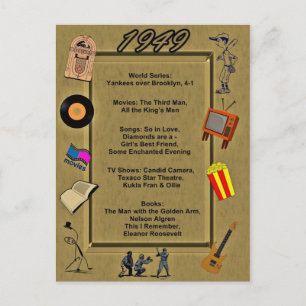 Postal Cartão de aniversário de eventos do Excelente 19