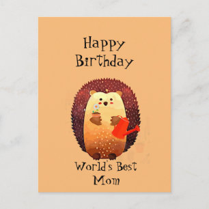 Postal Cartão de aniversário de excelente para a mãe que