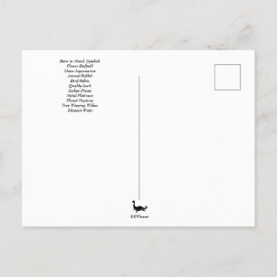 Postal Cartão de aniversário de março com símbolos