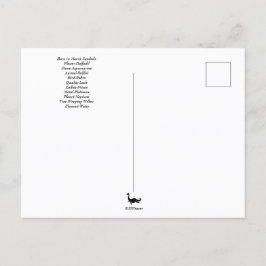 Postal Cartão de Aniversário de Março Símbolos