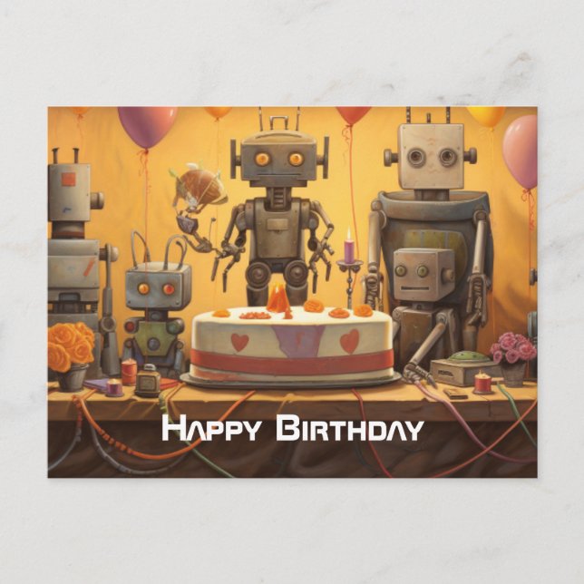 Postal Cartão de Aniversário Divertido para Menino #13 (Frente)