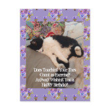 Cartão de Aniversário do Gato Tuxedo Tocando os De