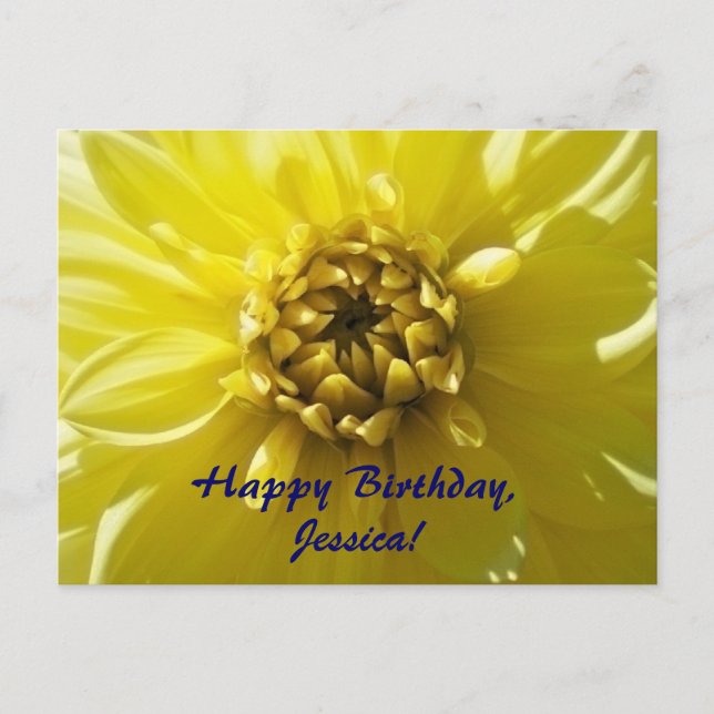 Postal Cartão de Aniversário Feliz (Frente)
