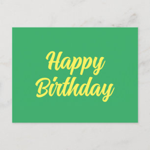 Postal Cartão de Aniversário Feliz