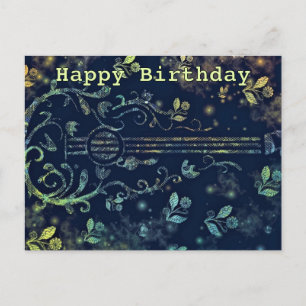 Postal Cartão de Aniversário Feliz de Violão