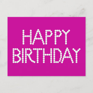 Postal Cartão de Aniversário Feliz do Rainbow Party Bon