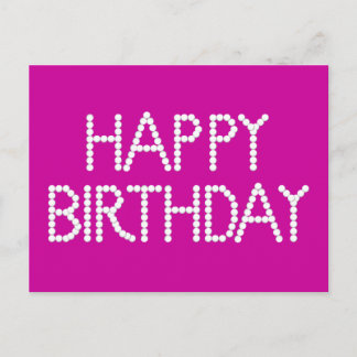 Postal Cartão de Aniversário Feliz do Rainbow Party Bon