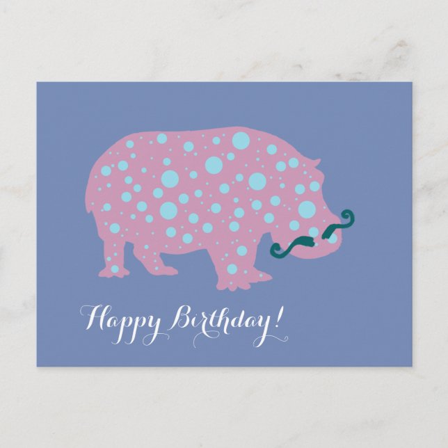 Postal Cartão de Aniversário Feliz e Engraçado (Frente)