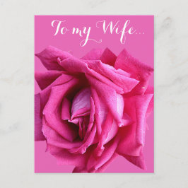 Postal Cartão de aniversário feliz, floral, cor-de-rosa b