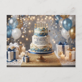 Postal Cartão de Aniversário Feliz para Crianças