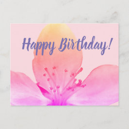 Postal Cartão de Aniversário Floral