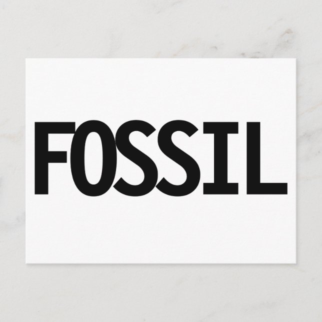 Postal Cartão de aniversário Fossil (Frente)