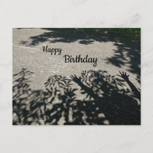 Postal Cartão de aniversário mãos na sombra VIVA