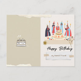 Postal Cartão de aniversário medieval