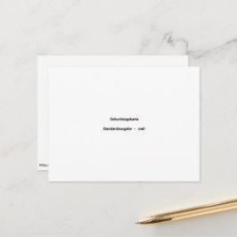 Postal cartão de aniversário padrão branco