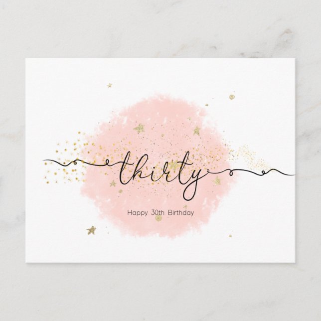 Postal Cartão De Aniversário Para Ela (Frente)