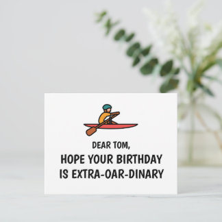 Postal Cartão de aniversário personalizado engraçado de r