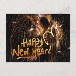Postal cartão de Ano Novo feliz