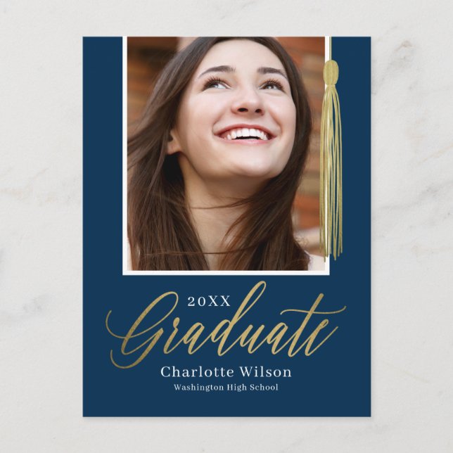 Postal Cartão de Anúncio de Formatura Tassel Pride (Frente)