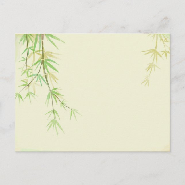 Postal Cartão de aquarela pintado com estilização selvage (Frente)