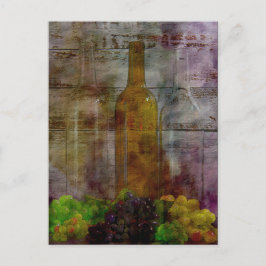 Postal Cartão de Arte Digital Essência da Vinha