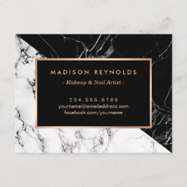 Postal Cartão de Aterrissagem do Artista Marble Branco Pr
