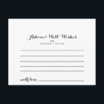 Postal Cartão de Aviso de Casamento<br><div class="desc">Este cartão de conselho é perfeito para um casamento moderno. O design apresenta. Estas cartas são perfeitas para um casamento,  chá de panela,  chá de fraldas,  festa de formatura e muito mais. Personalize as cartas com os nomes da noiva e do noivo,  dos futuros pais ou do formando.</div>