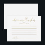 Postal Cartão de Aviso de Casamento de Script de Rico de<br><div class="desc">Este cartão de conselho de casamento com o rico de ouro é perfeito para um casamento rústico. O design simples e elegante apresenta a tipografia clássica e de rico em ouro. Estas cartas são perfeitas para um casamento, chá de panela, chá de fraldas, festa de formatura e muito mais. Personalize...</div>