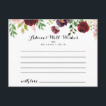 Postal Cartão de Aviso de Casamento Floral de Primavera R<br><div class="desc">Este cartão de conselho floral de primavera púrpura de burgundy é perfeito para um casamento simples. O design pintado à mão apresenta folhas verdes, cor-de-rosa deslumbrante, pincelada, púrpura, vermelha, branca e lenhosa, pessoas bem organizadas em pequenos buquês fofos. Estas cartas são perfeitas para um casamento, chá de panela, chá de...</div>