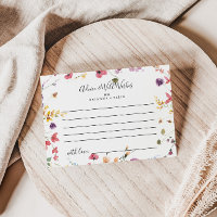 Cartão de Aviso de Casamento Floral Selvagem Cláss