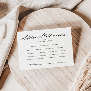 Postal Cartão de Aviso Elegante De Casamento Chic Calliog