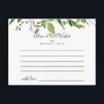 Postal Cartão de Aviso Floral de Casamento de Branca de I<br><div class="desc">Este cartão de conselho floral de peônia de inverno branco é perfeito para um casamento moderno. A design apresenta lindas peônias brancas desenhadas à mão, amontoadas em buquês imersos, com botões entrelaçados e folhas verdes. Estas cartas são perfeitas para um casamento, chá de panela, chá de fraldas, festa de formatura...</div>