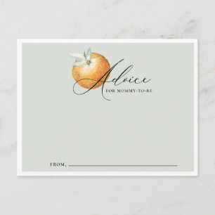 Postal Cartão de Aviso para Chá de fraldas de Tema Pequen