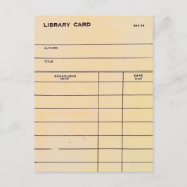 Postal Cartão de biblioteca BSS 28