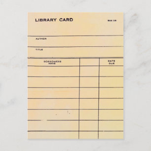Postal Cartão de biblioteca BSS 28