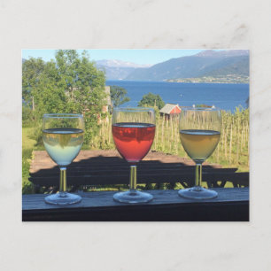Postal Cartão de Boas Festas Cider Cheers de Balestrand,