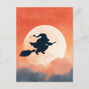 Postal Cartão de Boas Festas de Halloween Assustador