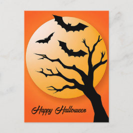 Postal Cartão de Boas Festas de Halloween Assustador