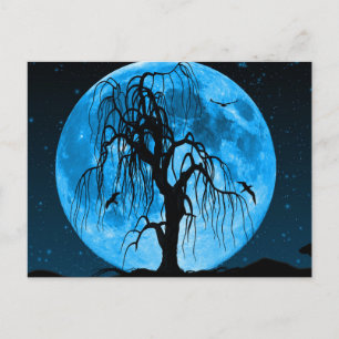 Postal Cartão de Boas Festas de Halloween Assustador