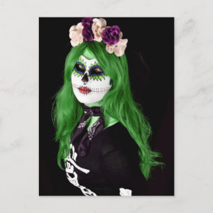 Postal Cartão de Boas Festas de Halloween Assustador
