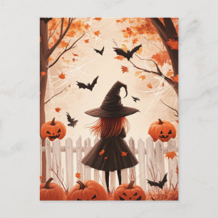 Postal Cartão de Boas Festas de Halloween Assustador