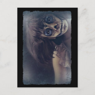 Postal Cartão de Boas Festas de Halloween Assustador
