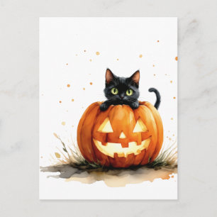 Postal Cartão de Boas Festas de Halloween Assustador