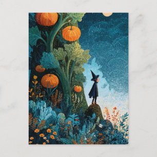 Postal Cartão de Boas Festas de Halloween Assustador