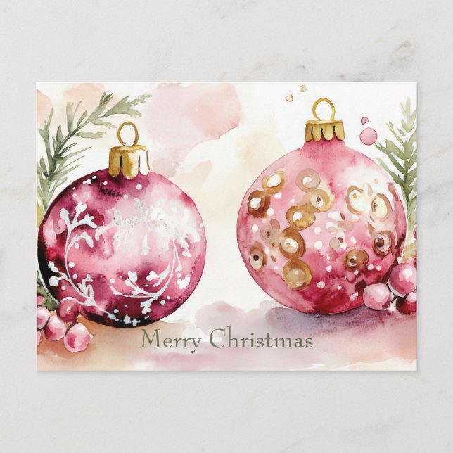 Postal Cartão de Boas Festas de Natal (Frente)