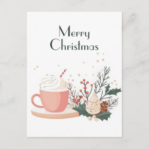 Postal Cartão de Boas Festas de Natal Festivo e Elegante