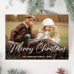 Postal Cartão de Boas Festas de Natal Moderno ORÇAMENTO F