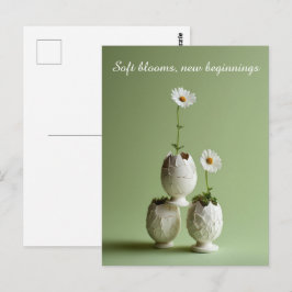 Postal Cartão de Boas Festas de Páscoa Suave Primavera Mi