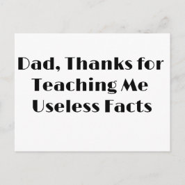 Postal Cartão de Boas Festas Divertido para o Dia dos Pai