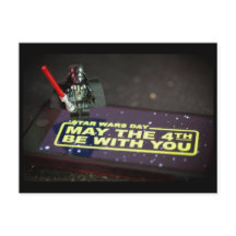 Cartão de Boas Festas do Dia de Star Wars (4 de ma
